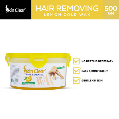 Skin Clear - Hair Removing Lemon Cold Wax - 500gm